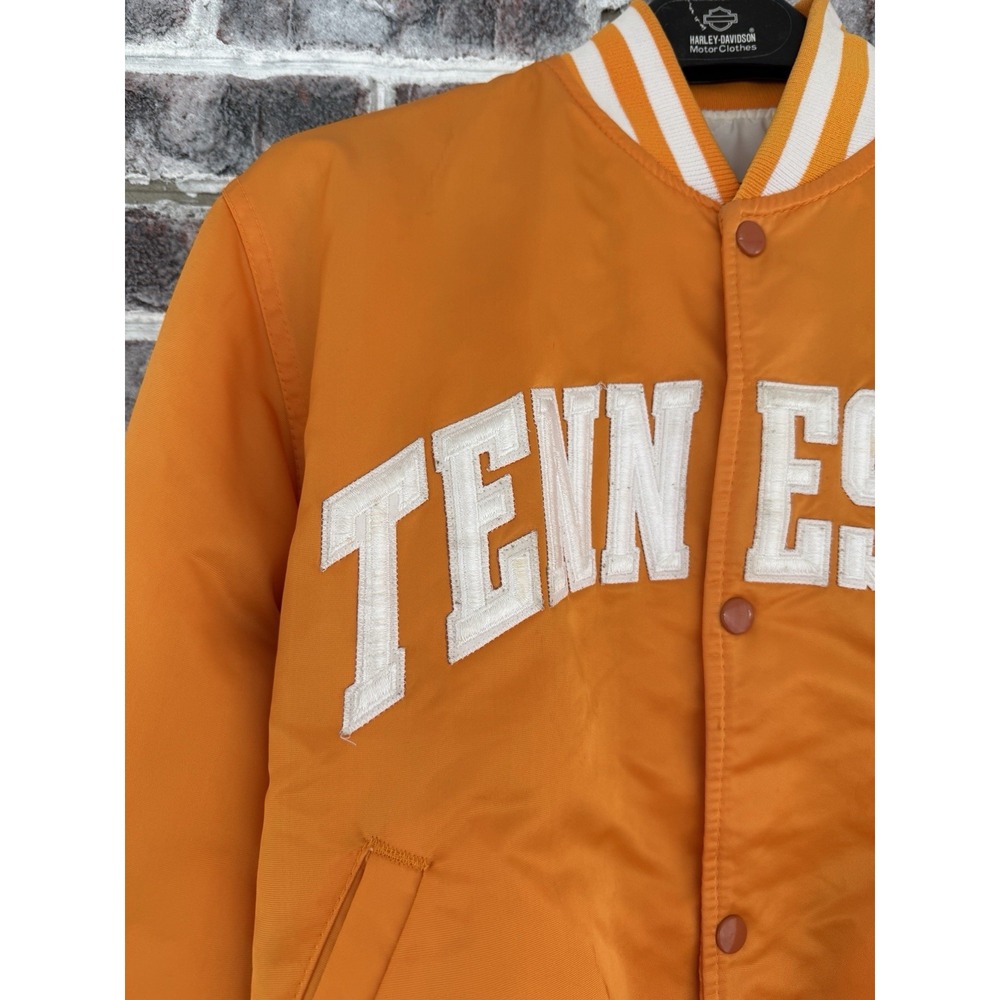 Vintage Tennessee Volunteers Satin Jacket Mens M Vols Satin Starter Orange - Picture 4 of 16